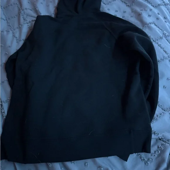 Champion Black Hoodie with purple Script - Picture 2 of 2